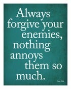 Image of Quotation - Oscar Wilde 'Enemies' 10x8 Print