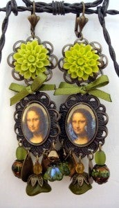 Image of Boucles d'oreilles Glamour Mona Lisa