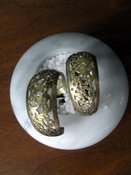 Image of Antique Gold Lace Hoops