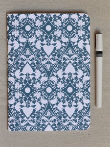 Image of Large Blue Doily Notebook