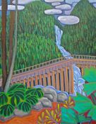 Image of "Hiking The Flume" - Original Painting