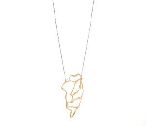 Image of map necklace