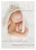 Image of raw PURITY newborn photography wrap prop