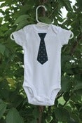 Image of Little Man Tie One-piece - Size 0-3M - Multiple tie patterns available!