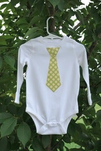 Image of Little Man Tie Top - Size 18M - Multiple tie patterns available