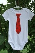Image of Little Man Tie One-piece - Size 24M - Multiple tie patterns available