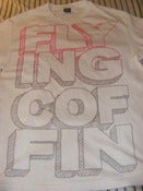 Image of Flying Coffin Block Letters Shirt (Large)