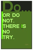 Image of Movie Poster - Star Wars - Yoda - Do Or Do Not There Is No try