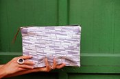 Image of spring cleaning ::thunder clutch: organic, hand-printed