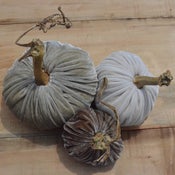 Image of Velvet Plush Pumpkin Cottage Trio