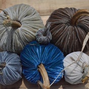 Image of Velvet Plush Pumpkin Cottage Large Set