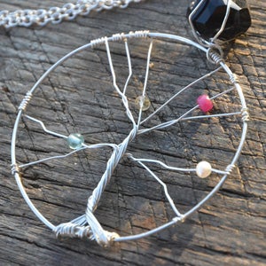 Image of Mother's Tree Of Life Necklace - Silver