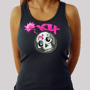 Image of Girls Atomic Bomb Skull Boy-Beater