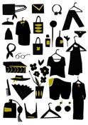 Image of Wardrobe Risograph Print