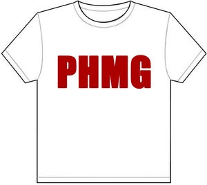 Image of PHMG Mens T-Shirt Wht/Red