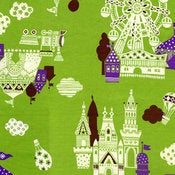 Brighton Green hand-made cushion