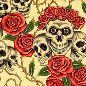 Rose Tattoo hand-made cushion