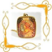 Image of Mucha Zodiac Music Box Pendant