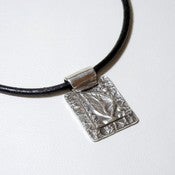 Image of PMC Necklace - Leaf Design Pure Silver PMC Pendant