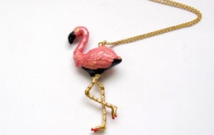 Pink Flamingo Necklace