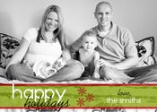 Image of Simple Snowflake Holiday Card