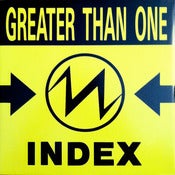Image of GREATER THAN ONE- Index VINYL/ Original-Out Of Print