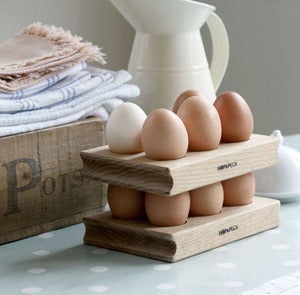 Image of Solid Oak Egg Rack (Pair)