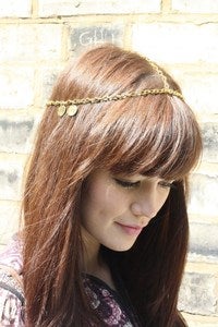 Image of GODDESS Gold Disc Headpiece