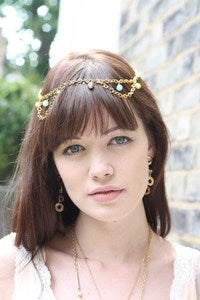 Image of PRINCESS Beaded Tiered Headpiece