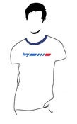 Image of Ivy Stripe Logo Tee (Men's White)