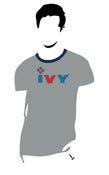 Image of Ivy Red & Blue Logo Tee (Men's Grey)