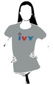 Image of IVY Red & Blue Logo Tee (Women's Grey)