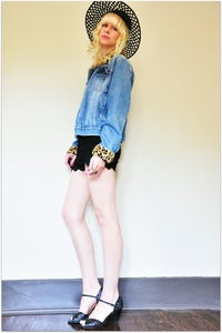 Image of Amazing Leopard Denim Jacket