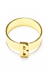 Image of 47 DEGREE BANGLE - GOLD (A-Z)