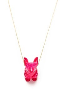 Image of REUBEN NECKLACE - PINK (SILVER/GOLD)