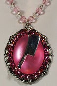Image of Swarovski Crystal En-crested Cameo w/ The Butchers Hatchet