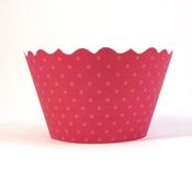 Image of Red Dots Cupcake Wrappers