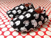 Image of Reversible Baby Shoes, Hippos