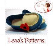 Image of Baby felt mocs shoes sewing pattern