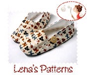 Image of Easy Sewing Pattern for Child's Loafer Shoes - PDF printable pattern