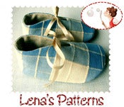 Image of Baby Shoes Blue Meadow -Easy Sewing Pattern PDF 0-24 months