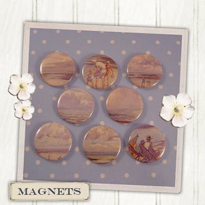 Image of Bygone Beach Days Set of Magnets