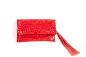 Image of Traveler clutch ~ lipstick red