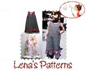 Image of Baby, Toddler and Children A Line Dress Pattern - Printable PDF sewing pattern and picture tutorial 