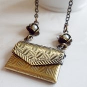 Image of Devoted Envelope Locket Necklace