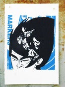 Image of ÜBER5000 "Ninja Faces" Screen Print