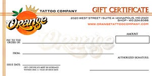Image of OTC Gift Certificates (Multiple Amounts Offered)