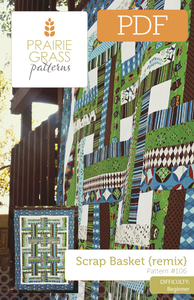 Image of Scrap Basket {Remix}: PDF Quilting Pattern #106
