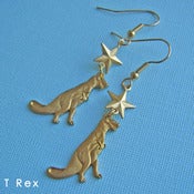 Image of Dino-Might Dinosaur Earrings - 3 DESIGNS!