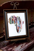 Image of 8x10 Black Framed Rolled Art-Africa, Haiti, China OR Cross
